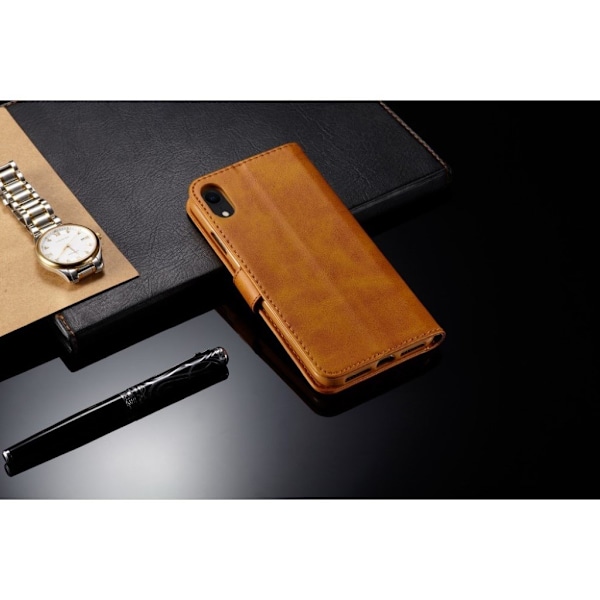 LC.IMEEKE iPhone Xr flip case - Ruskea Brown