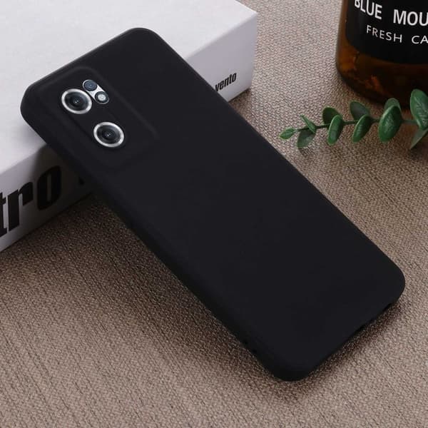 Matt flytende silikondeksel for OnePlus Nord CE 2 5G - Svart Black