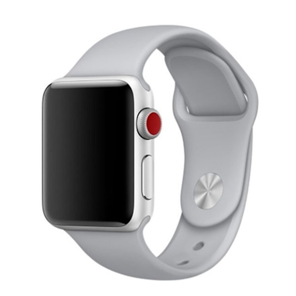 Apple Watch Series 4 44mm silikone Urrem - Lysegrå Silver grey