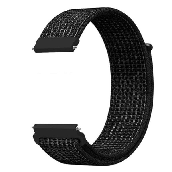 Amazfit GTR 47mm / Pace nylon woven replacement watch strap - Bl Black