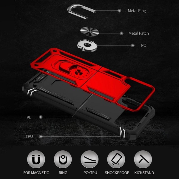 Bofink Combat Samsung Galaxy Z Flip4 Etui - Rød Red