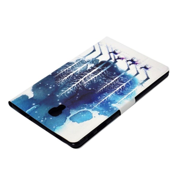 Samsung Galaxy Tab A 10.5 kuviollinen synteetti nahkainen suojakotelo kortti paikoilla - Talvi Maisema Multicolor