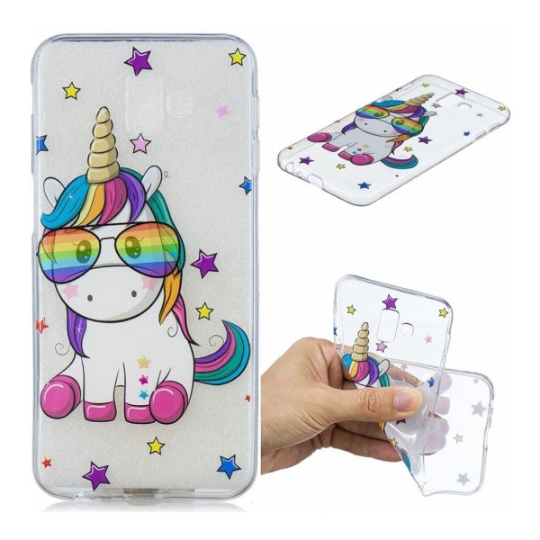 Samsung Galaxy J6 Plus (2018) pattern printing case - Unicorn We multifärg