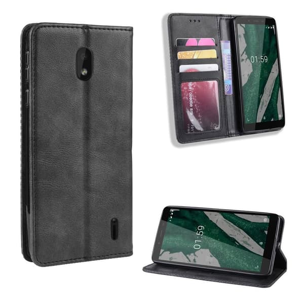 Bofink Vintage Nokia 1 Plus etui - Svart Black