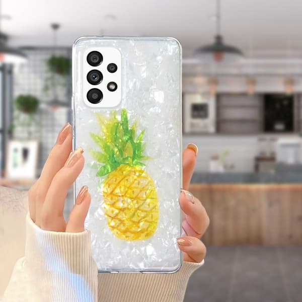 Marble Samsung Galaxy A33 5G Etui - Ananas Yellow