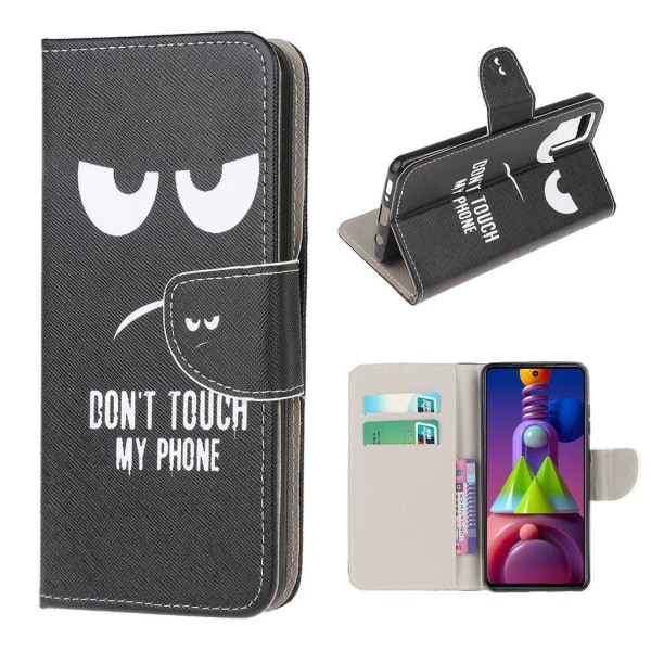 Wonderland Samsung Galaxy M51 Flip Etui - Do Not Touch My Phone Black