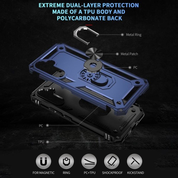 Bofink Combat Samsung Galaxy A54 Suojakotelo - Sininen Blue