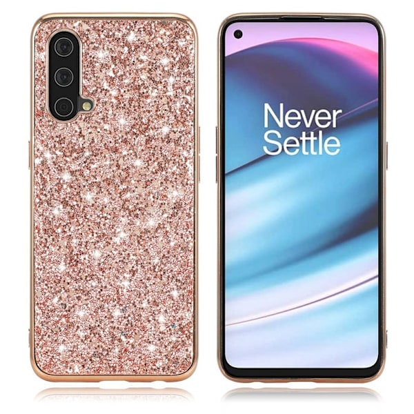 Glitter OnePlus Nord CE 5G skal - Rosa Rosa