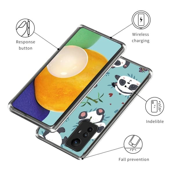Deco Xiaomi Redmi Note 12S skal - Söta Pandor Blå