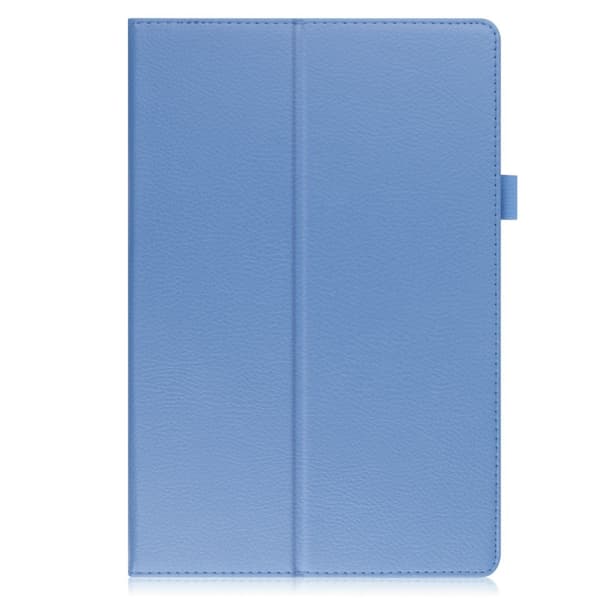 Sammenleggbart etui med Lichi-tekstur for Samsung Galaxy Tab A8 10.5 (2021) - Babyblå Blue
