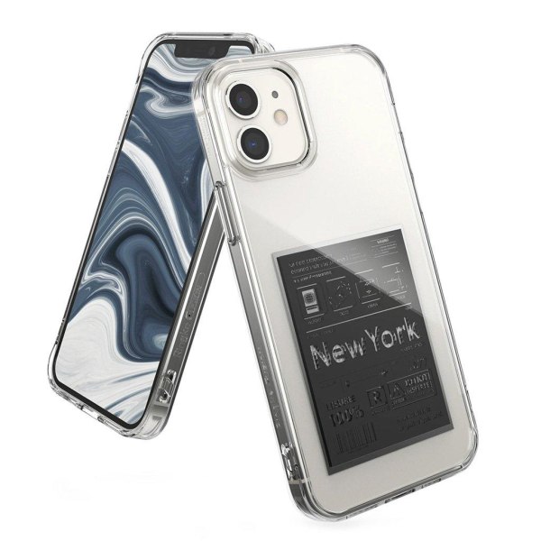 Ringke FUSION DESIGN - iPhone 12 mini - NEW YORK : LABEL Transparent