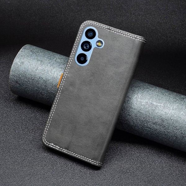 BINFEN kaksivärinen nahkakotelo Samsung Galaxy A54 - Musta Black