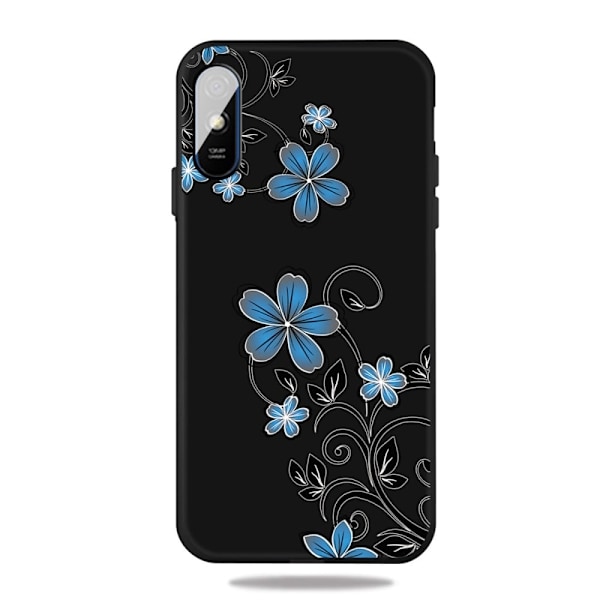 Imagine Xiaomi Redmi 9A Etui - Blå Blomster Blue