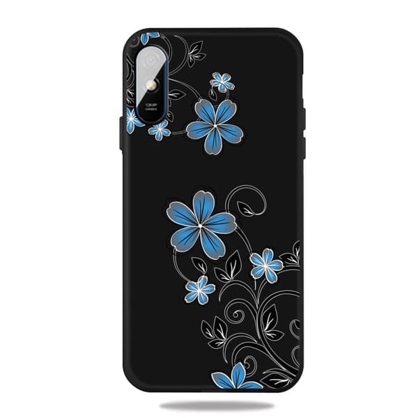 Imagine Xiaomi Redmi 9A Suojakotelo - Blue Flowers Blue