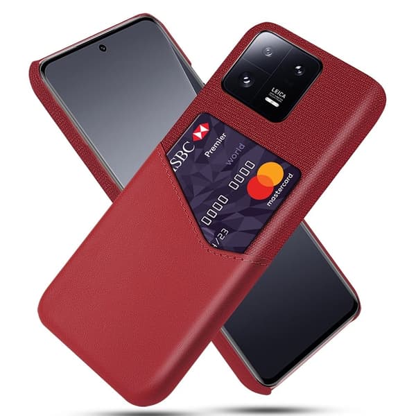 Bofink Xiaomi 13 Pro Kredittkort Deksel - Rød Red