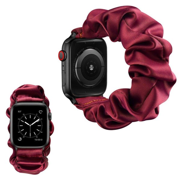 Apple Watch 40mm simple design elastic watch strap - Red / Size: Red