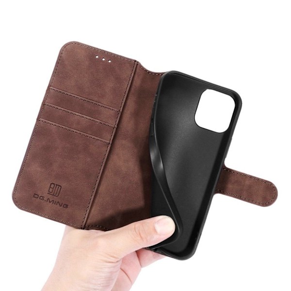 DG.Ming iPhone 13 Pro Retro Suojakotelo - Kahvi Brown