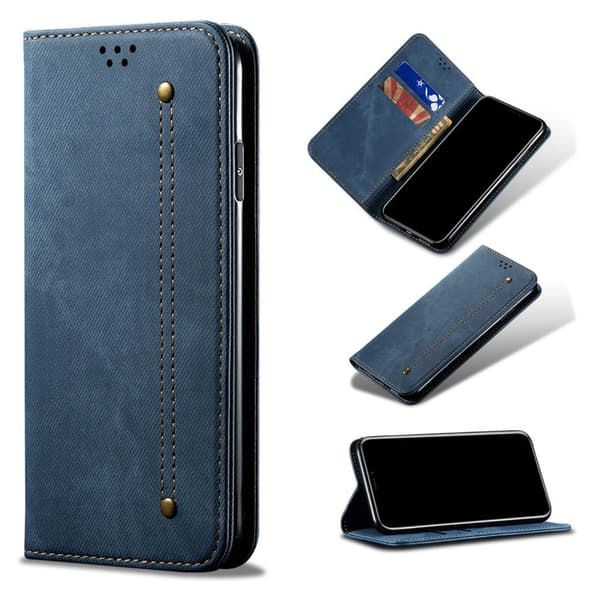 Jeans Samsung Galaxy S10 Flip kotelot - Sininen Blue