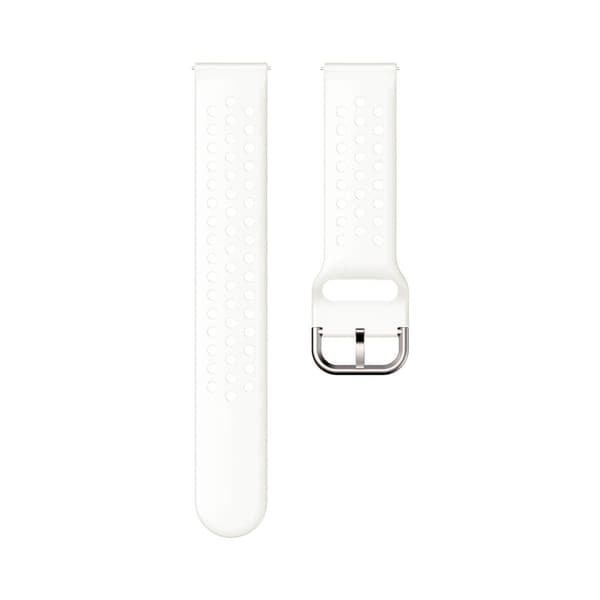 20mm universaali hengittävä silikoninen kellohihna - Harmaa Silver grey