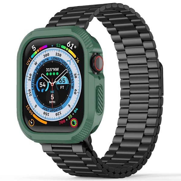 Apple Watch Series 10 42mm Skyddsfodral Robust Flexibelt Klockfodral - Grön Grön