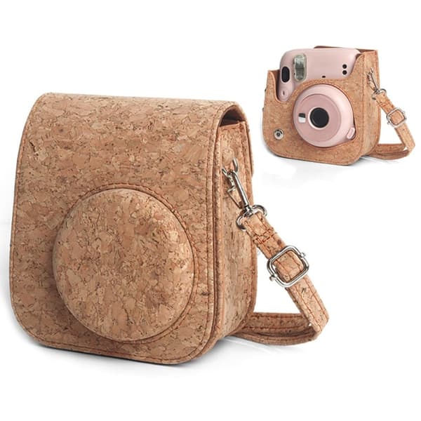 Fujifilm Instax Mini 11 läderväska med rem Brun