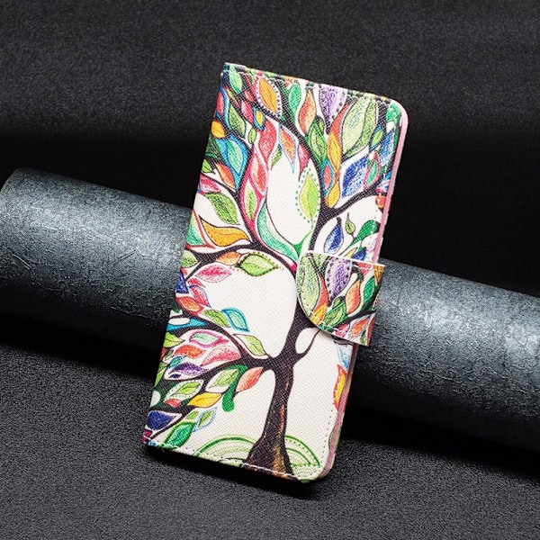 Wonderland Motorola Moto G73 Flip Fodral - Life Träd multifärg