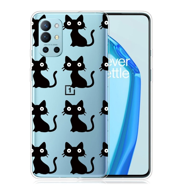 Deco OnePlus 9R Etui - Svarte Katter Black