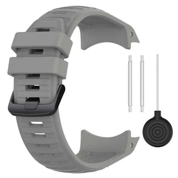 Garmin Instinct 2X silikonihihna - Harmaa Silver grey