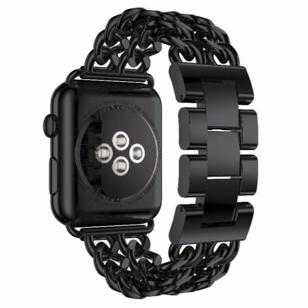 Apple Watch Series 6 / 5 40mm ruostumattomasta teräksestä valmistettu ranneke - Musta Black