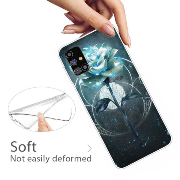 Deco Samsung Galaxy M51 skal - Grön Ros Grön