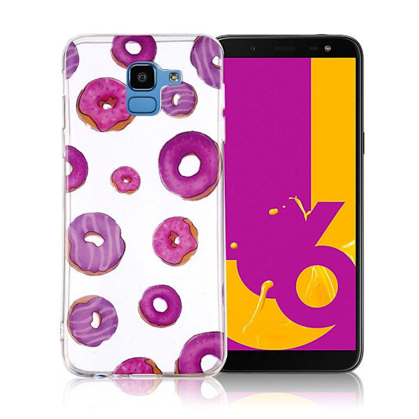 Samsung Galaxy J6 (2018) mobilskal silikon på - Munkar multifärg