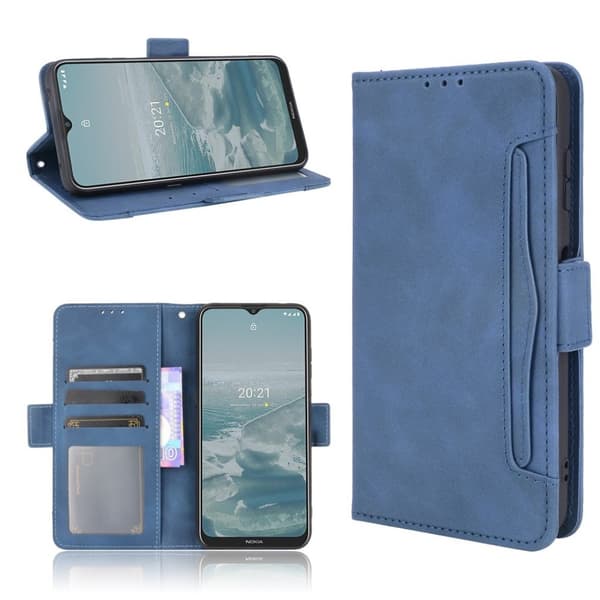 Modernt Nokia G20 / Nokia G10 / Nokia 6.3 fodral med plånbok - Blå Blå