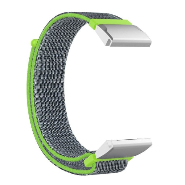 Garmin Fenix 6S / Fenix 5S Plus nylon loop watch band - Green / Grön