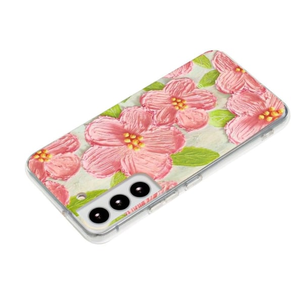 Deco Samsung Galaxy S22 Etui - Lyserøde Blomster Pink