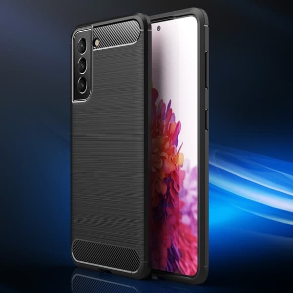 Carbon Flex Etui Samsung Galaxy S21 FE - Svart Black