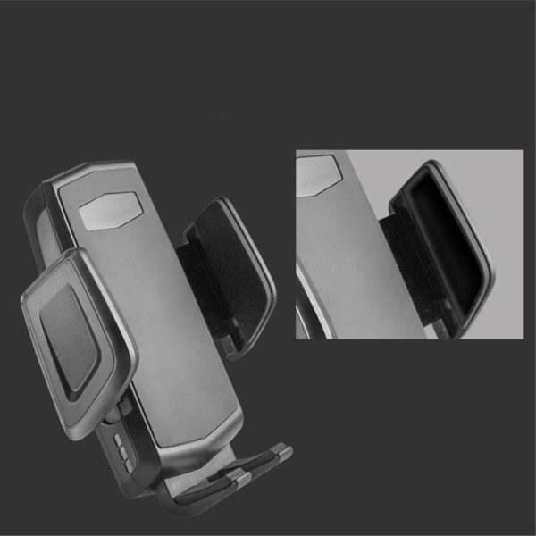 Universal dual head flexible car phone holder Svart