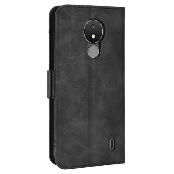 Nokia C21 moderni nahkainen lompakkokotelo - Musta Black