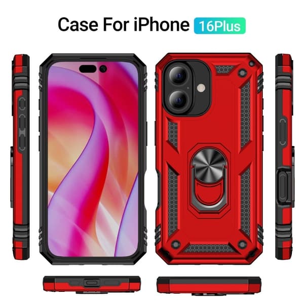 Bofink Combat iPhone 16 Plus deksel - Rød Red