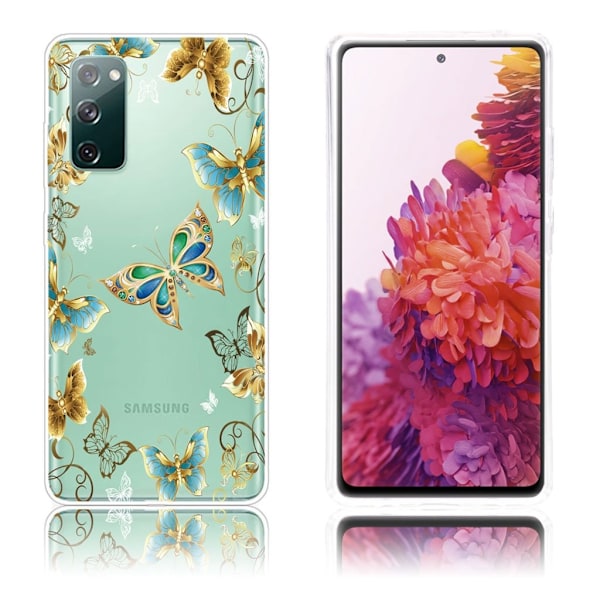 Butterfly läder Samsung Galaxy S20 FE 5G / Samsung Galaxy S20 FE fodral - Brun Brun