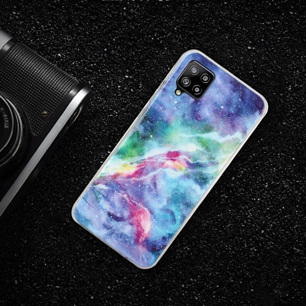 Marble Samsung Galaxy A42 5G Etui - Blue Starry Sky Multicolor