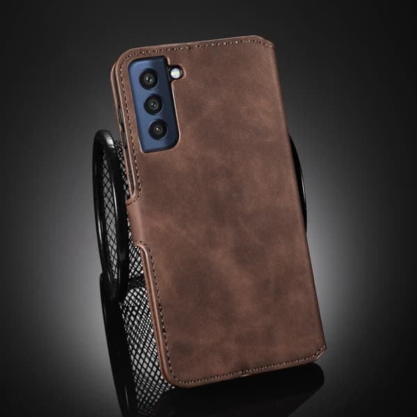DG.Ming Retro Samsung Galaxy S21 FE fodral - Brun Brun