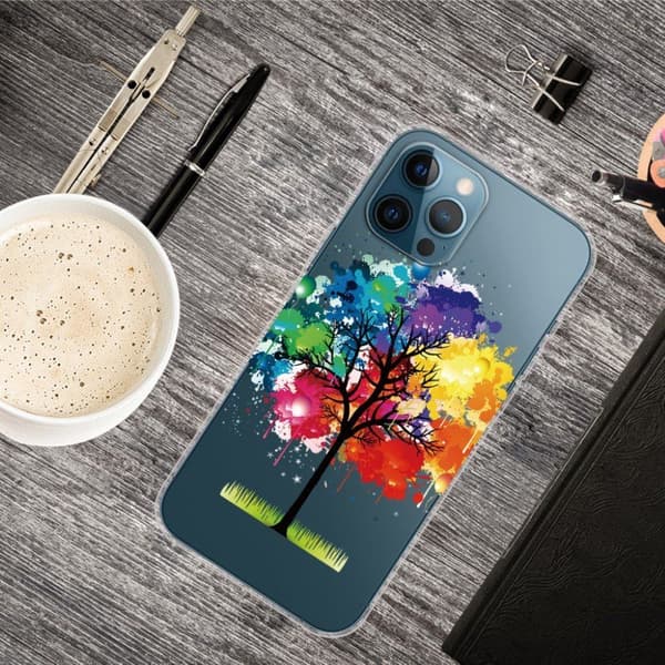 Deco iPhone 13 Pro Max deksel - Fargerikt Tre Multicolor