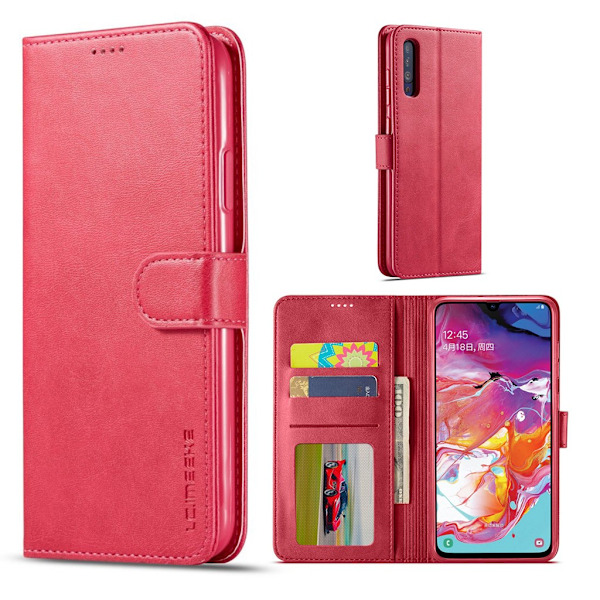 LC.Imeeke läder Samsung Galaxy A50 fodral - Rosa Rosa