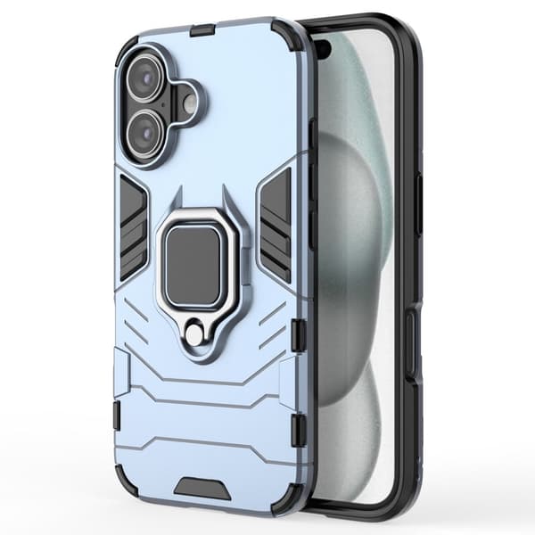 Iskunkestävä iPhone 16 Panther-kuoret - Sininen Blue