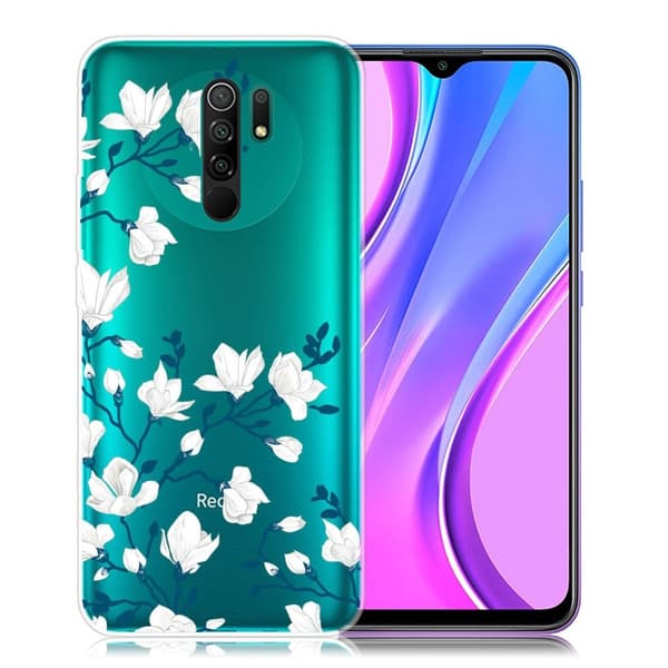 Deco Xiaomi Redmi 9 Suojakotelo - Valkoinen Flower White