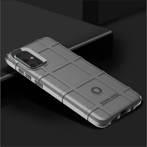 Rugged Shield Samsung Galaxy S20 Plus kotelot - Harmaa Silver grey