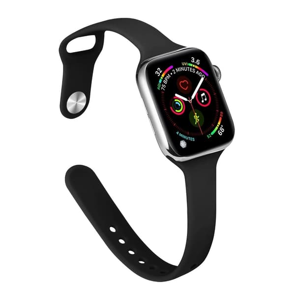 Apple Watch 49mm / 45mm / 44mm / 42mm Urremme Slim Band - Sort Black