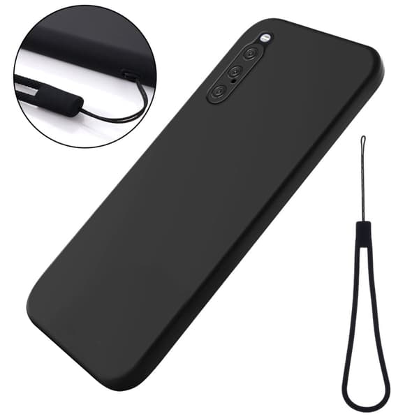 Matte Liquid silikone cover til Sony Xperia 10 V - Sort Black