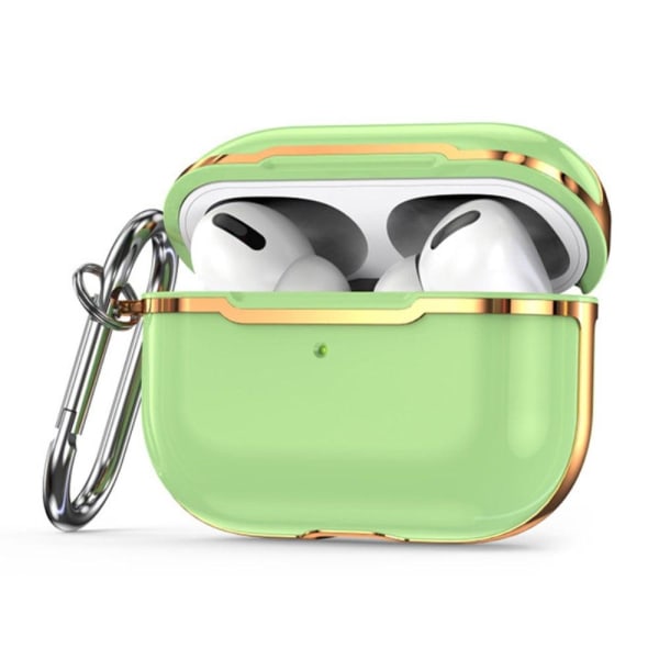 AirPods Pro 2 electroplating case with hook - Matcha Green / Gol Green