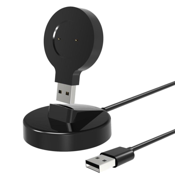 Bærbart mini-USB-opladerkabel + dockingstation til Huawei- og Honor-ure - Sort Black